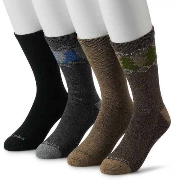 Men's Columbia Tree Performance 4pk. Crew Socks - Picture 1 of 1